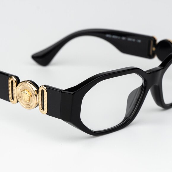 Versace Men Black Geometric Eyeglasses VE3320U GB1 BRAND NEW - Picture 6 of 14